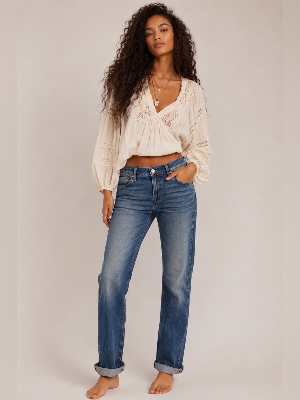 Mavi Emma Slim Boyfriend Jeans Medium Wash Stretch Denim Women’s 29